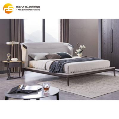 China Latest Nordic Style Custom Made Bedroom Furniture Eco - Friendly Modern Nordic Style King Bed for sale