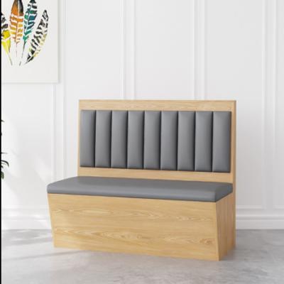 China Shop Eco-friendly Custom Coffee Tea Milk Western Restaurant Bench Seat, Against The Wall Leather Booth Sofa Restaurant Furniture for sale