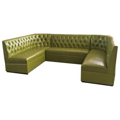 China eco-friendly custom european leather loop sofa booth, household sectional sofa, ktv bench seat for sale