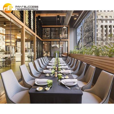 China Eco - Friendly Custom Modern Commercial Cafe Restaurant Furniture , High End Wooden Restaurant Furniture Set for sale