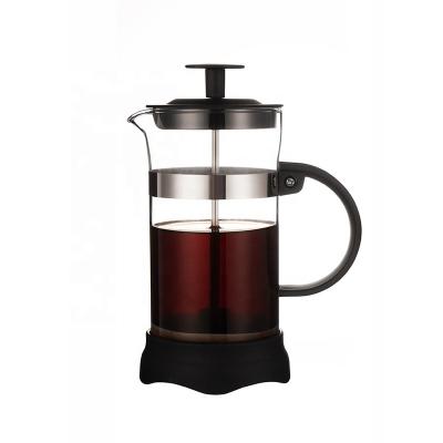 China Modern Customizable High Borosilicate Glass French Press Coffee Pot for sale