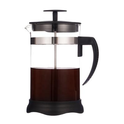 China Modern Customizable High Borosilicate Glass French Press Coffee Pot for sale