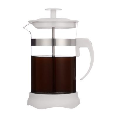 China Modern Customizable High Borosilicate Glass French Press Coffee Pot for sale