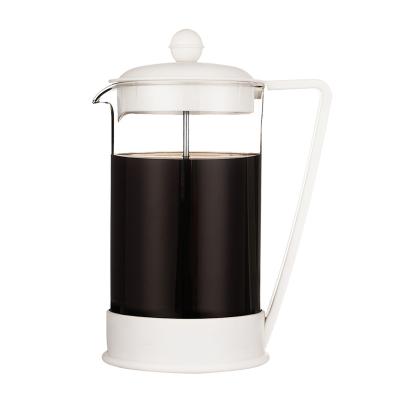 China Modern Custom Colors Material Logo Multi-Size Glass French Press Coffee Pot for sale