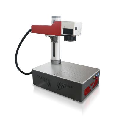 China Aluminum Laser Marking Machine 3d 50w 60w Fiber Laser Marking Machine 2.5d For Brass Marking for sale