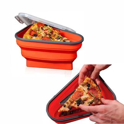 China Reusable and collapsible silicone pizza hot sale food heating box viable silicone pizza box storage boxes for sale