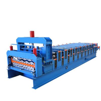 China Hotels Aluminum Roofing Panel Machine Gloss Tile Iron Roof Sheet Roll Forming Machine for sale