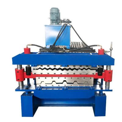 China Building Material Stores Factory Supply Double Layers Metal Roof Profile Machine Direct Metal Roofing Roll Forming Machine for sale