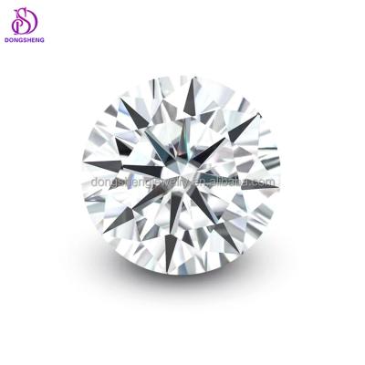 China Lab Grown Pleochroic / Pleochroism Diamond White D 3mm-18mm VVS Certificate DEF Moissanite GRA Circular Cut Moissanite for sale