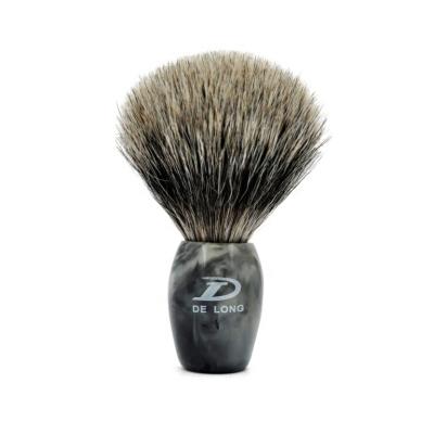 China 100% Pure Hair High Grade Men's Shaving Brush Men's Shaving Brush Gift 100% Hand Made Imitation Badger Horn Handle OEM/ODM for sale