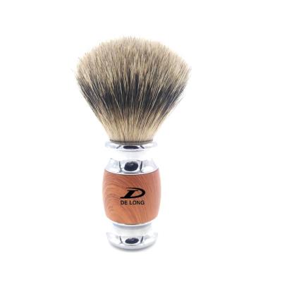 China High Grade Pure Shaving Brush Men's Shaving Brush Gift Best Badger Hair Chrome Handle OEM/ODM Hand Made for sale