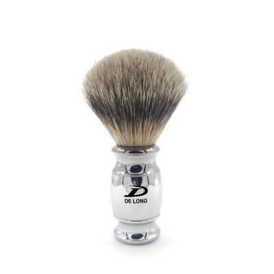 China High Grade Pure Shaving Brush Men's Shaving Brush Gift Best Badger Hair Chrome Handle OEM/ODM Hand Made for sale