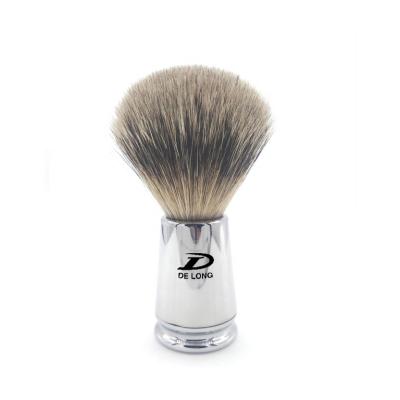 China High Grade Pure Shaving Brush Men's Shaving Brush Gift Best Badger Hair Chrome Handle OEM/ODM Hand Made for sale