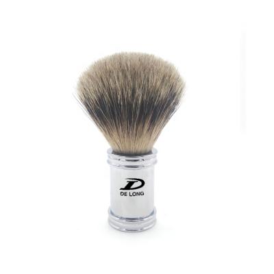 China High Grade Pure Shaving Brush Men's Shaving Brush Gift Best Badger Hair Chrome Handle OEM/ODM Hand Made for sale