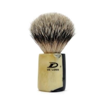 China Best Gift Badger Shaving Brush Men's Shaving Brush High Grade Pure Hair Shaving Brush Best Badger Hand Made OEM/ODM Imitation Horn Handle for sale