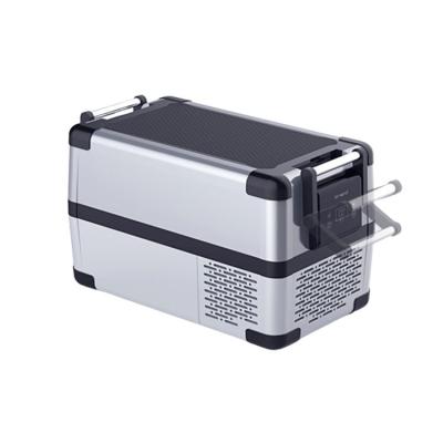 China ABS Dual Use Car Home OEM 12 Volt Portable Car Refrigerator DC 12v Freezer 25L 32L 42L 52L for sale