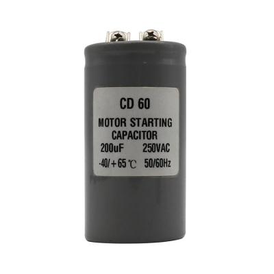 China High Quality Air Conditioner Price Capacitor Electrolytic Capacitor Cd 60 For Air Cooler Motors for sale