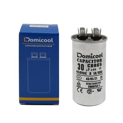 China cbb65 Motor AC/HVAC Run Capacitor 250V-500V Oval Capacitor Compressor Capacitor for sale