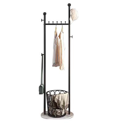 China Eco-friendly wholesale cheap furniture bedroom metal coat hanger rack modern coat hanger position living room modern coat rack with storage frame for sale