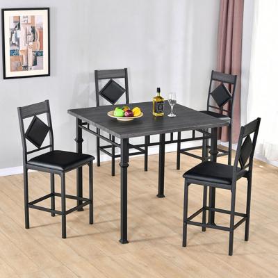 China Hot Sale Extendable Modern Wood Chair QingHui Furniture Wooden Low Dining Table Set Dining Room Sets for sale