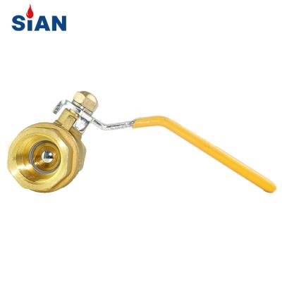 China General SiAN Best Quality Hot Sale Oil Water Safety Valve Pipe Fittings And Natural Gas 3/4 Long Handle Forged Brass Ball Valve Price for sale