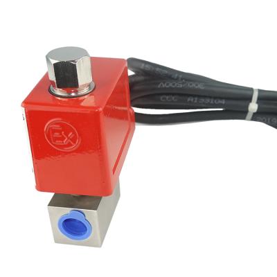 China General SiAN Good Quality High Quality 200Bar Explosion Proof CO2 Solenoid Valve Stainless Steel TPEE Solenoid Valve Lpg Gas Valve for sale