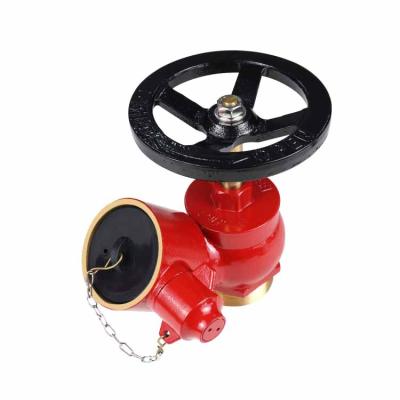 China SiAN Oblique Type China Wholesale Brass 2.5 Inch Flange Fire Hydrant Valve Landing Valve Fire Hydrant for sale