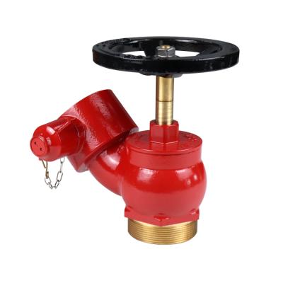 China SiAN Hot Selling Brass 2.5 Inch Fire Hydrant Valve Body Metal Landing Oblique Valve for sale