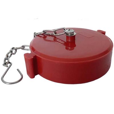 China Fire Water System Customized Fire Fighting Accessories Plastic Coupling Cap With Chain for sale