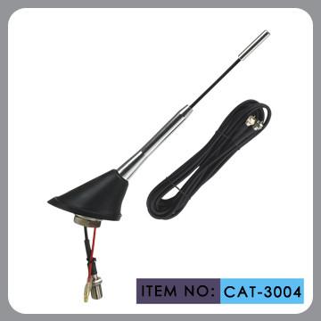 China Oxidation Aluminum Mast Dab Car Radio Antenna DC10-14V Linear Polarization for sale