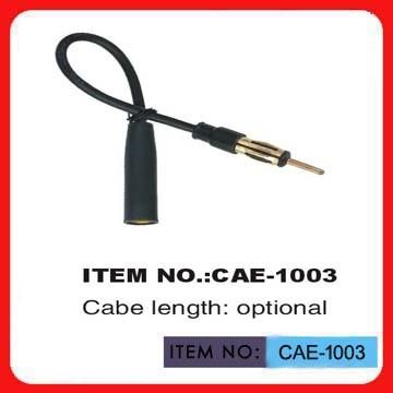 China Black Car Antenna Extension Cable 12 Inch Length For Automobile Antenna for sale