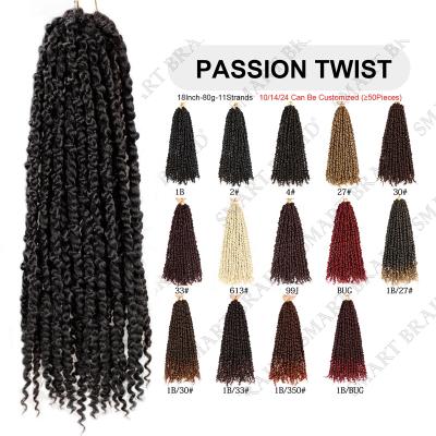 China High Quality With Low Price Smartbraid Crochet Braiding Hair Passion Twist Pretwisted Passion Twist Synthetic Hair Braid for sale