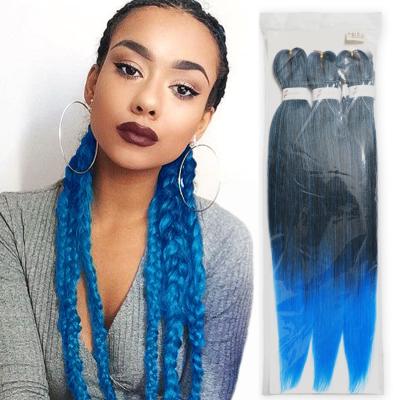 China Hot Water Yaki Hair Set Big Synthetic Easy Extension Pre-Stretched Colored Yaki Braid Hair Braid Easy Braid Hair Bundles for sale