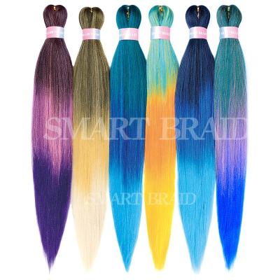 China Pre-Stretched Braiding Hair Professional Easy Braid Itch Synthetic Fiber Free Braids Yaki Texture Hair Extensions Wholesale Braid Easy for sale