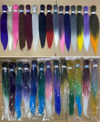 China Smartbraid Ombre Pink Blue Pre Colored Synthetic Braiding Hair 28 Inch Braid Hair Bulk Tone Easy Braid-FR-2 for sale