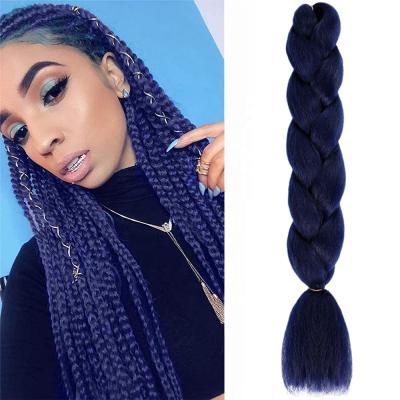 China Jumbo Braid Elephant Hair Synthetic Braiding Elephant Braids Hair Extensions Synthetic Fiber Braiding Hair For Twist 24