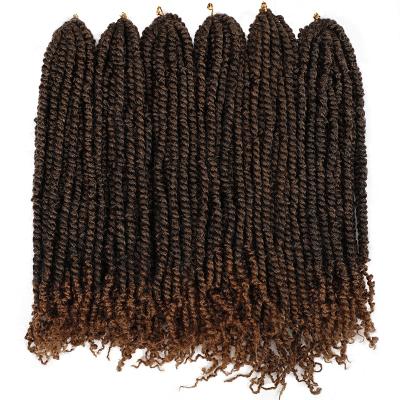 China High quality with low price Pretwisted passion twist crochet hair for color women Prelooped passion twist braiding hair crochet braids hair for kids for sale