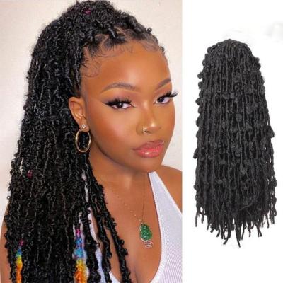 China 2021 New High Quality Butterfly Locs Hair Crochet Hair Attachments Braids Hair Extension For Butterfly Twist Twist Locs Butterfly for sale