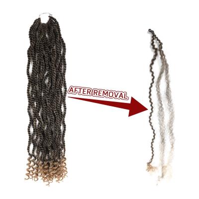 China Wavy Senegalese Twist Synthetic Crochet Braids Hair Pre-looped Twist Braids Goddess Senegal Twist Braiding Hair With Curly Ends Curly Twist for sale