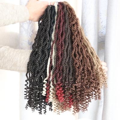 China Smart Braid Afro Curly Twist Crochet Braids Long Synthetic Hair Marley Twist Braiding Hair Extensions For Women Curly Twist for sale