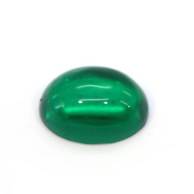 China Jewelry Making Cheap Colombian Lab-raised Green Stone 6*8mm Oval Per Carat Synthetic Green Loose Gemstone For Ring Jewelry Making for sale