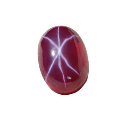 China Wholesale High Quality CLASSIC Star Synthetic Cabochon Synthetic Ruby Ring Price 6 Rays Corundum Star Corundum Ring for sale