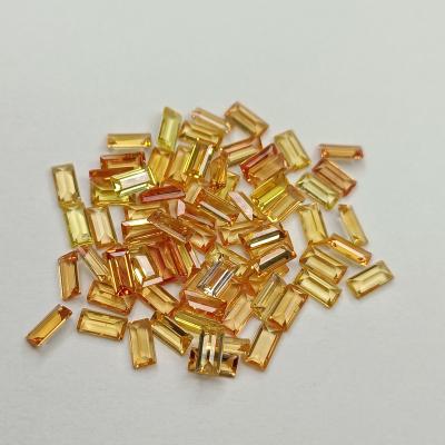 China Jewelry Making ect Hot Selling Natural Loose Gemstone Octagon Cut High Quality Yellow Sapphire Wholesale 2.5*5mm Guangxi Factory Directly for sale