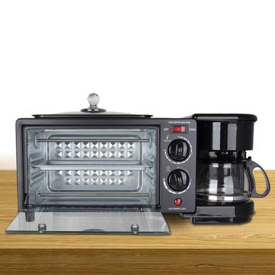 China Hotel ZCJ-168 home appliances kitchen OEM ODM per la colazione 3 in 1 Toaster Oven Breakfast Sandwich Maker for sale