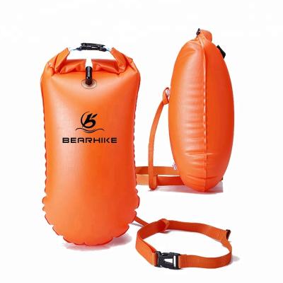 China 100% Waterproof And Lightweight OEM PVC Inflatable Float Swimming Buoy Water Sports Swimming Waterproof Bag for sale