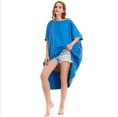 China Viable Hot Sale Adult Long Robe Towel Quick Dry Changing Robe With Hood Surf Poncho Outdoor Changing Long Robe for sale