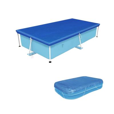 China Easy Install Rectangular Frame Swimming Pool Covers Protector Waterproof Dustproof Rainproof For Inflatable Swimming Pool for sale