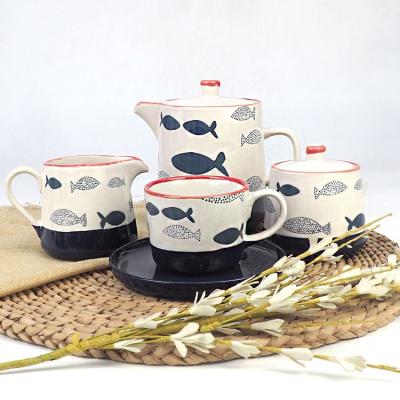 China Sustainable Fine China Dinnerware Set Full Porcelain Diner Set With Design for sale