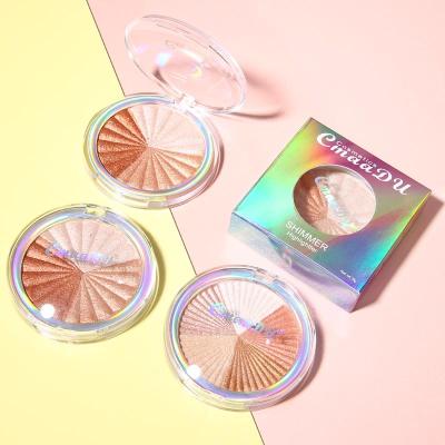 China CmaaDu Waterproof Multi Color Baking Powder Highlighter Bar Increases Silhouette Contouring Powder for sale