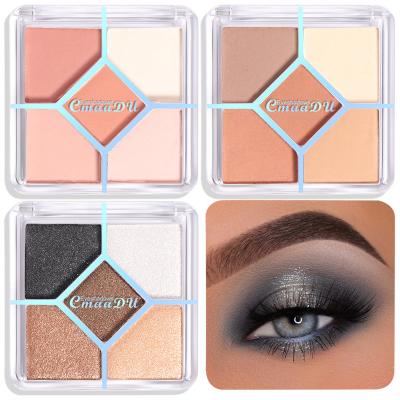 China CmaaDU 5 Color Matte Pearlescent Eyeshadow Waterproof Eyeshadow Palette for sale